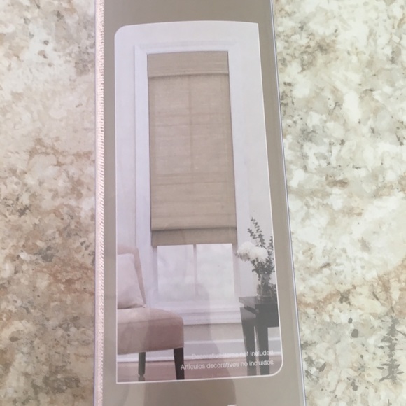 Woven Jute Roman Shade NWT - Picture 2 of 5